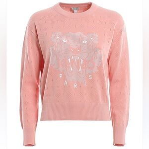 Kenzo Light Pink Iconic Tiger With Openwork Details Size XS Excellent Condition!